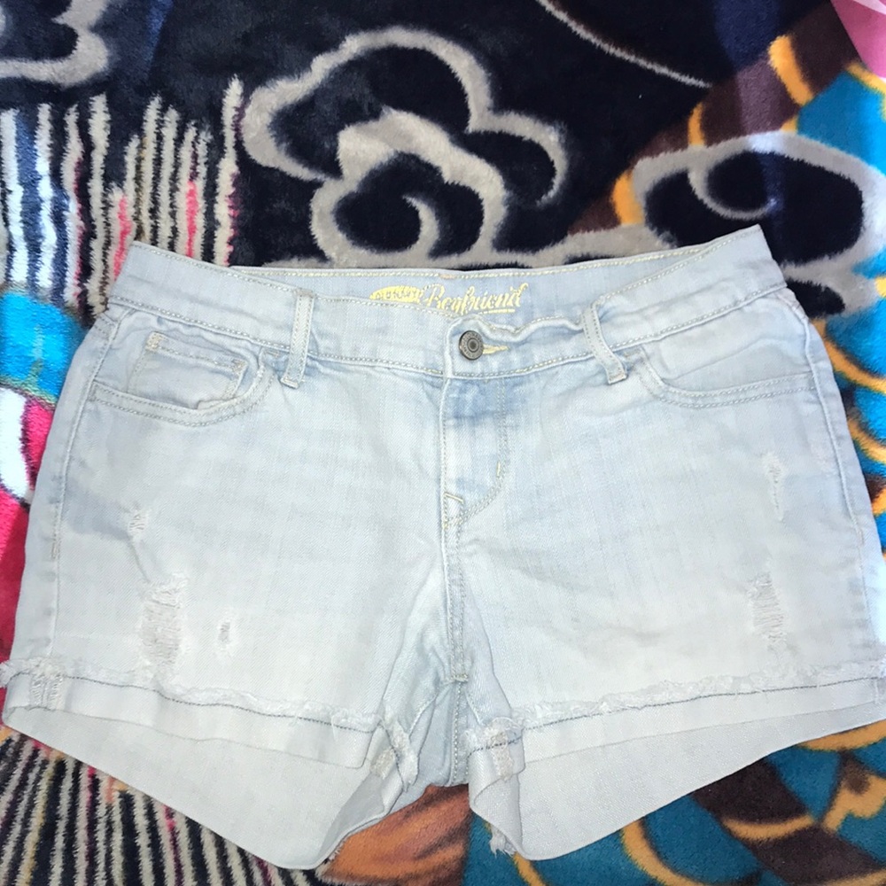 Light wash Boyfriend Shorts